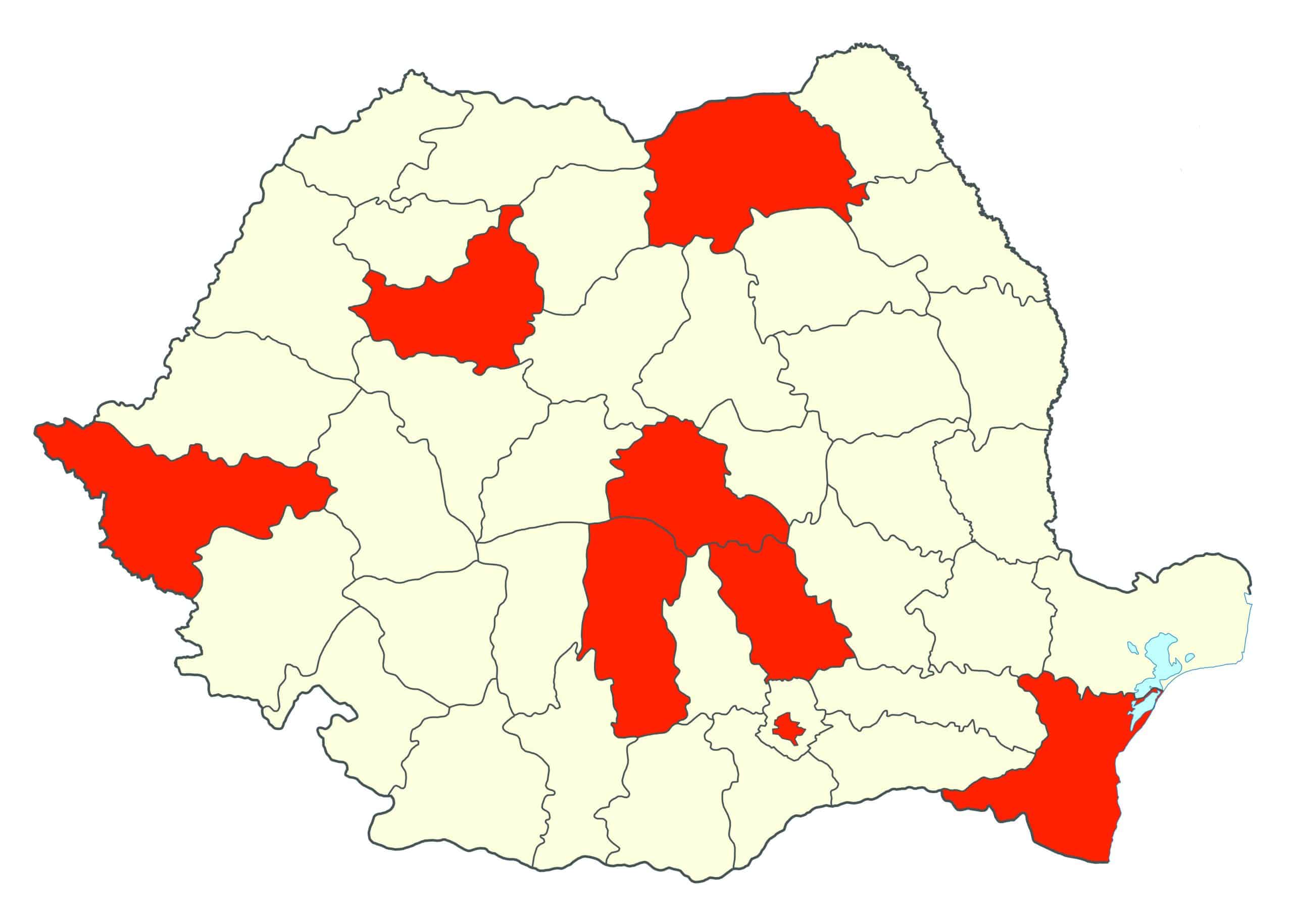 harta romania